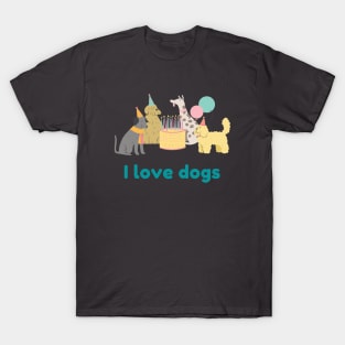 I Love Dogs T-Shirt